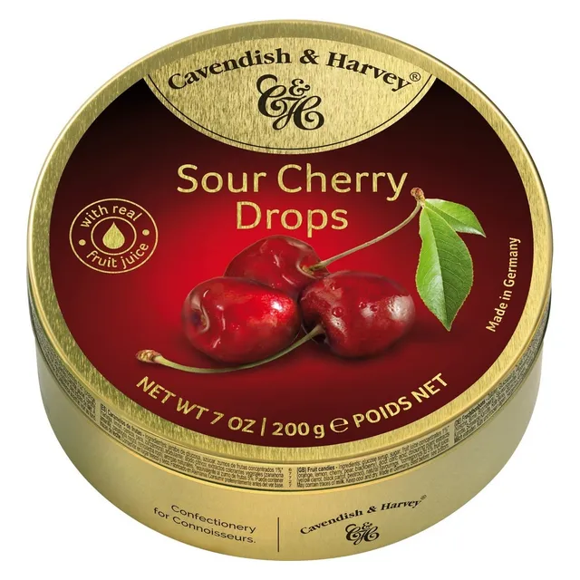 Caramelos Cavendish & Harvey Sour Cherry Cereza 200g Aleman