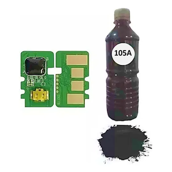Kit Para Recarga De Tóner + Chip Hp Laser 105a W1105a 107a
