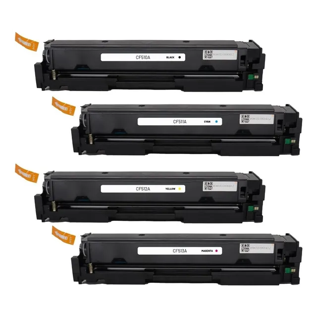 Toner Pack 4 Colores 204a Cf510a Cf511a Cf512a Cf513a - Tinta Negro Cian Amarillo Magenta