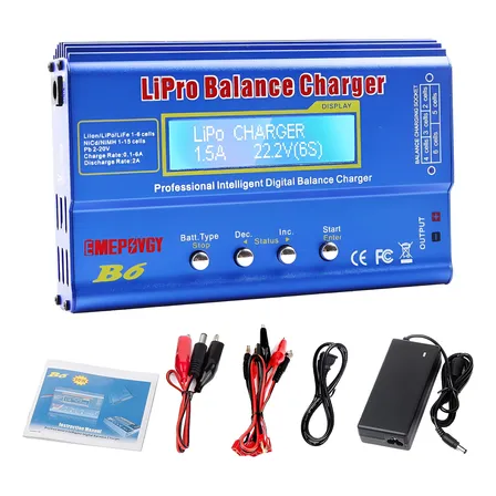 Cargador Balanceador Lipo Imax B6 + Fuente Poder Nueva