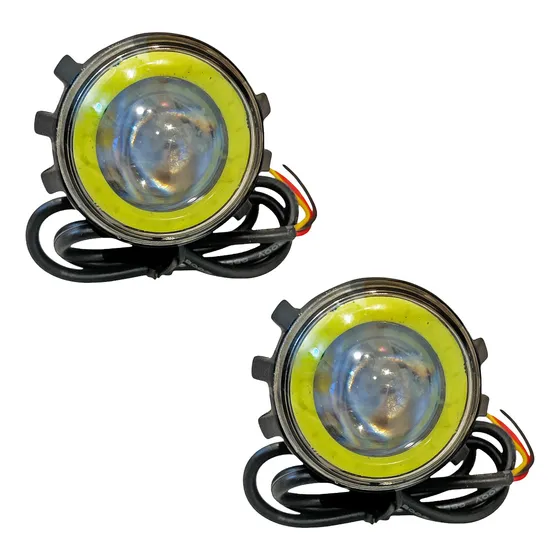 Faro Led Moto Con Ojo De Angel Mini X 2 Moto Auto Camioneta
