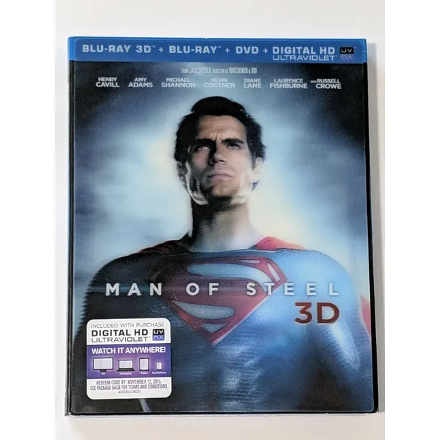 Superman Man Of Steel ( 3d Bluray Dvd Combo ) Original Nuevo