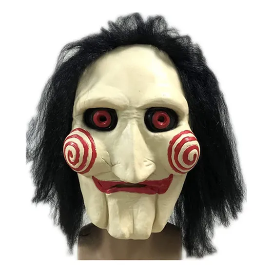 Máscara De Látex Com Serra De Palhaço Assustador Halloween