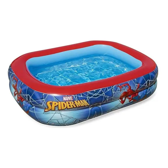 Piscina Inflable Rectangular Spiderman P Niños 2.0x1.4mx51cm