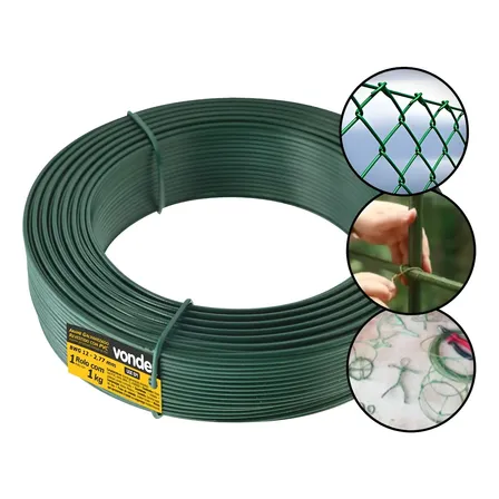 Arame Galvanizado Revestido Em Pvc Bwg 12 14 16 18 20''