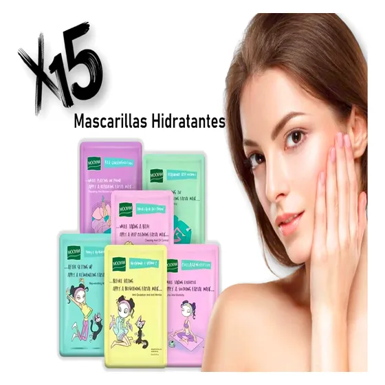 Mascarilla Facial Hidratante Combo Skincare Blanqueador Acne