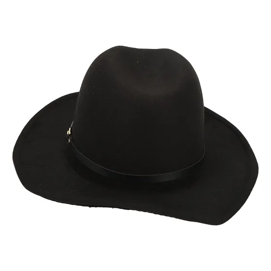 Sombrero Vaquero Moda Texana Gorra Negra Sombreros Vaqueros