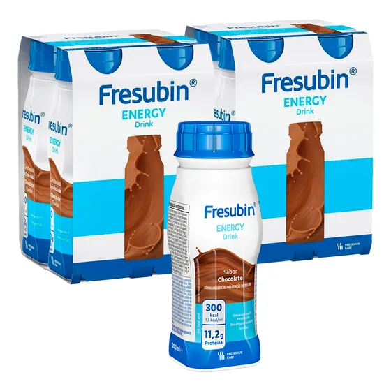Fresubin Energy Drink 200ml - Chocolate - Kit Com 8