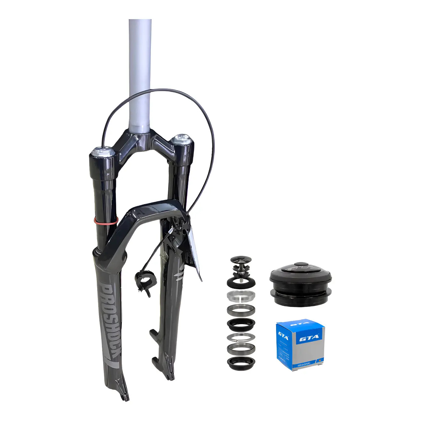 Suspensão 29 Ar/óleo Proshock Ultra Xc Spider Trava/guidão Preto