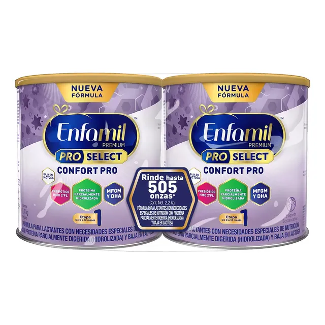 Fórmula Láctea Enfamil Premium Confort 2 De 1.1 Kg Sin Sabor