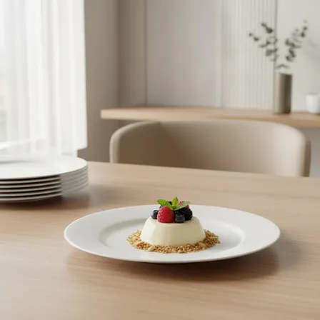 24 Plato Trinche 26.5 Everyday Luminarc Vidrio Opal Mayoreo Blanco