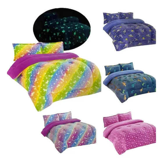 Plumon Luminoso 1.5 Plaza Para Niños Cobertor Chiporro Plush