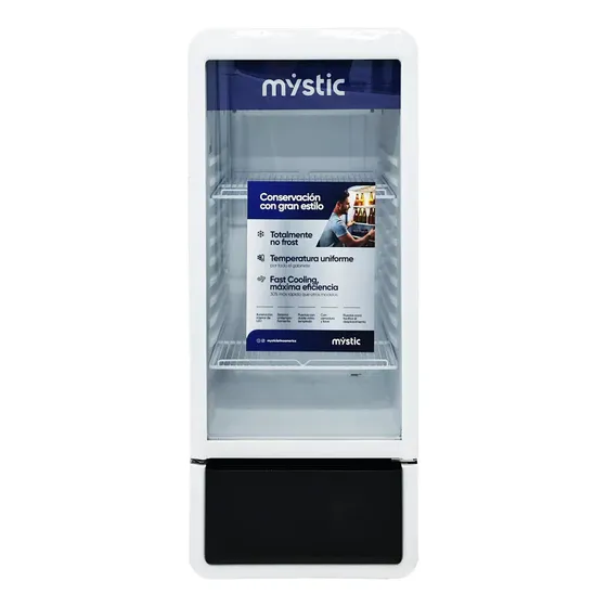 Nevera Exhibidora Vertical 200 Litros Blanco Mystic