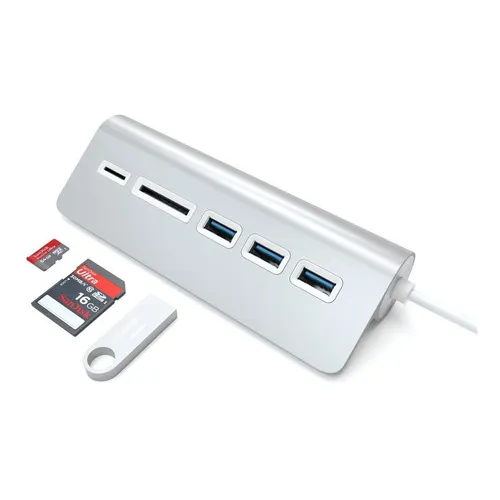 Hub aluminio Usb 3.0 sd-micro Sd/usb 3.0 x3 Satechi