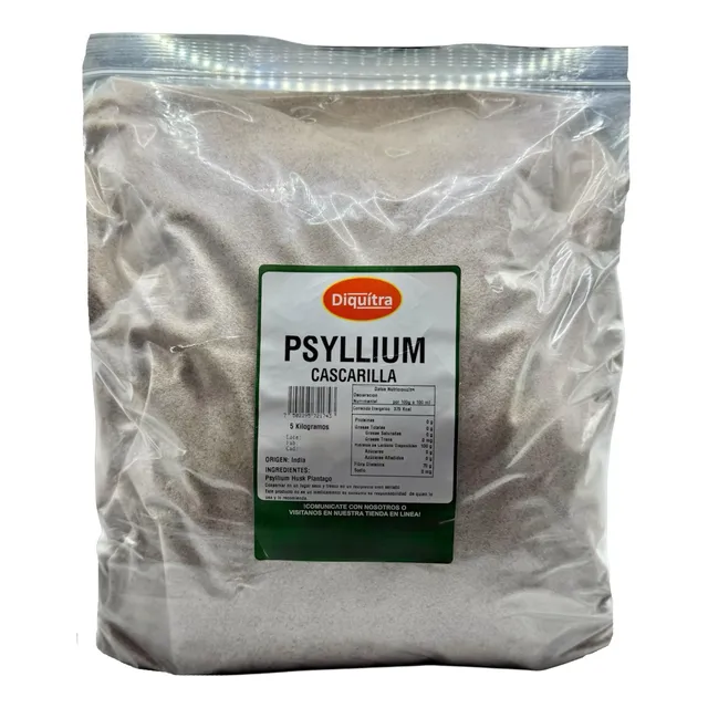Psyllium Husk Plantago Polvo Sin Azúcar 5 Kg