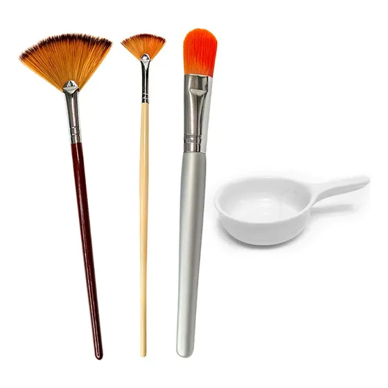 Kit 3 Pincéis Estética Ácidos, Emolientes, Máscaras E Cubeta Tipo De Pele Os Tipos De Pele
