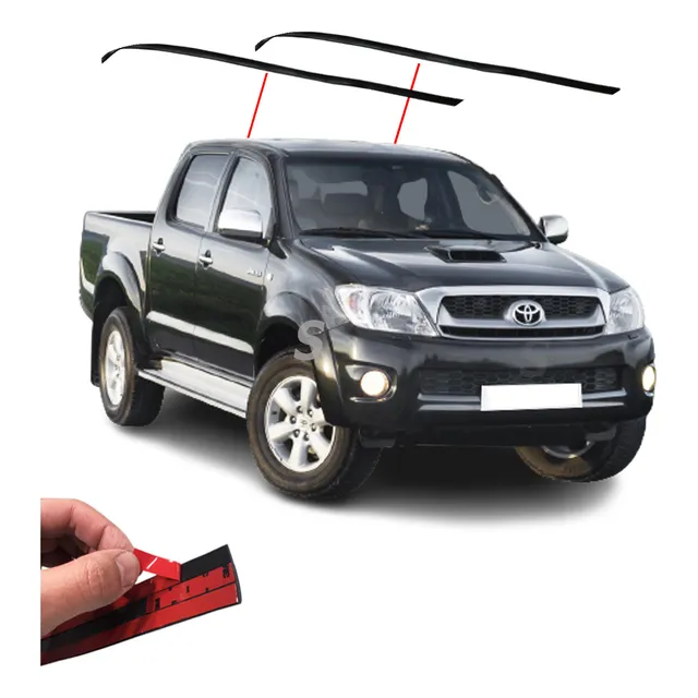 Molduras Baguetas De Techo Toyota Hilux 2011/2015 D/cab X2