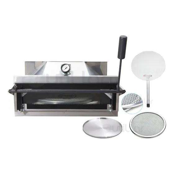 Forno Pizza Em Inox Para Churrasqueira Carvão +