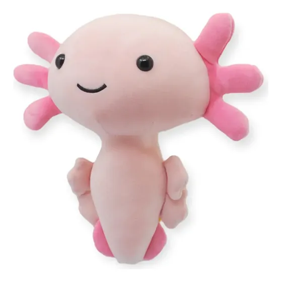Peluche De Ajolote Rosa Chico Adorable Juguete