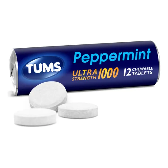 Tabletas Antiácidas Masticables Tums Ultra Strength, 12 Roll