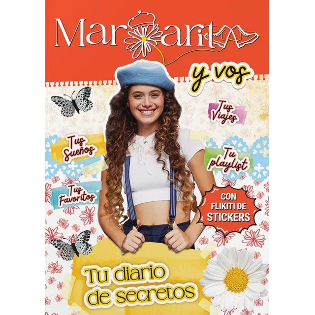 Margarita Tu Diario De Secretos Con Flikiti De Stickers