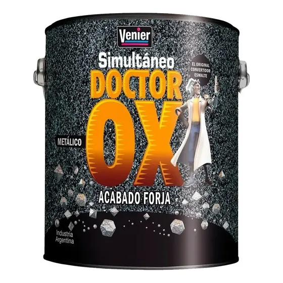 Pintura Esmalte Antioxido Negro De 1lt Dr. Ox