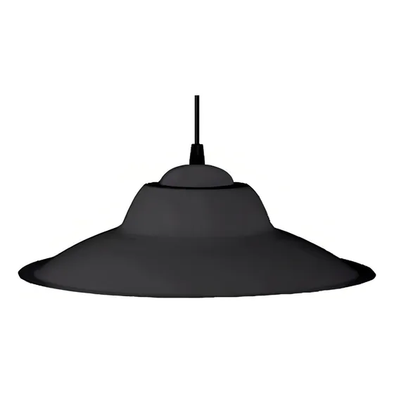 Lampara Colgante Ferrolux C-136n/t Negro Chapa E-27 32cm