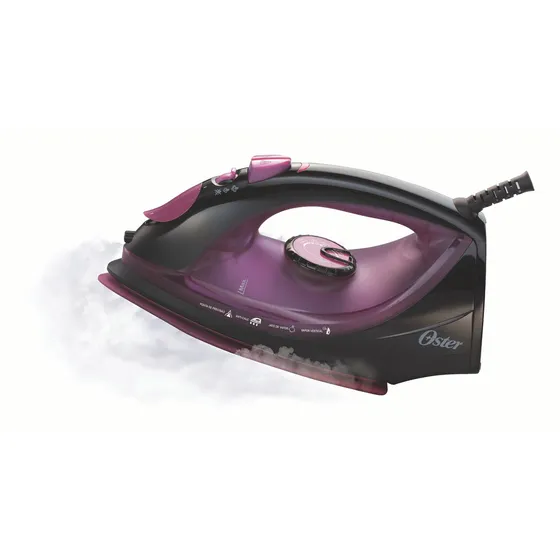 Ferro De Passar Roupa Elétrico A Vapor 5956 Preto E Roxo Oster 127V
