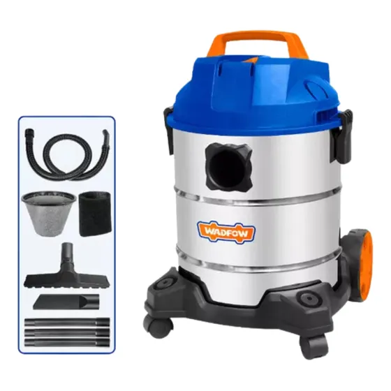 Aspiradora Tacho Acero Polvo Y Liquido Wadfow 30 Lts 1200w