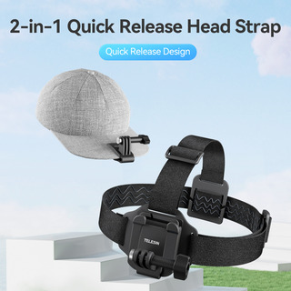 Cámara De Acción, Mochila, Clip Qhm-001, Diadema 2 En 1 Para Cámara De Acción, Mochila, Clip Qhm-001, Diadema 2 En 1 Para