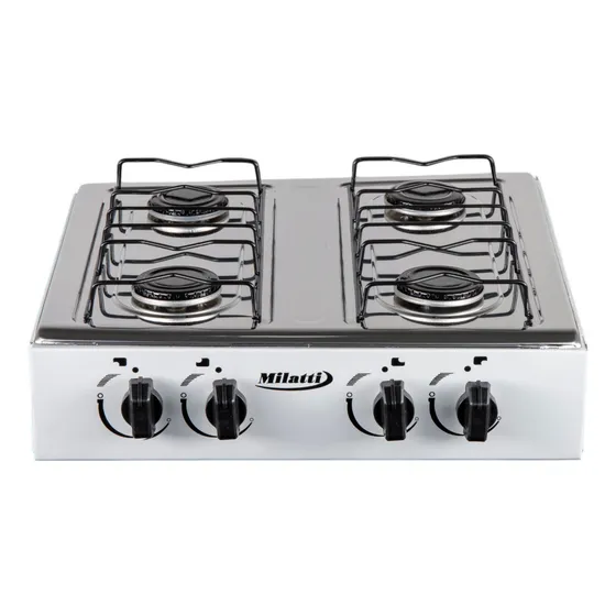 Cocina Encimera De Mesa 4 Hornillas Milatti Original Gas