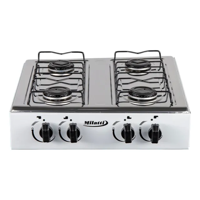 Cocina Encimera De Mesa 4 Hornillas Milatti Original Gas