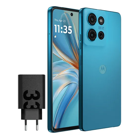 Motorola Moto G75 5g Dual Sim 256 Gb Azul 8 Gb RAM, Certificación Militar: Resiste impacto, Resiste altas temperaturas, IP68 Sumergible.
