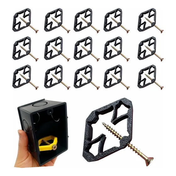 Kit 20 Reparo Caixa De Luz E Tomada Elétrica 4x2 Salva Abas