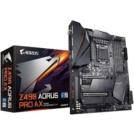 Placa-mãe Gigabyte Z490 Pro Ax 1200 Ddr4 Wifi C preta