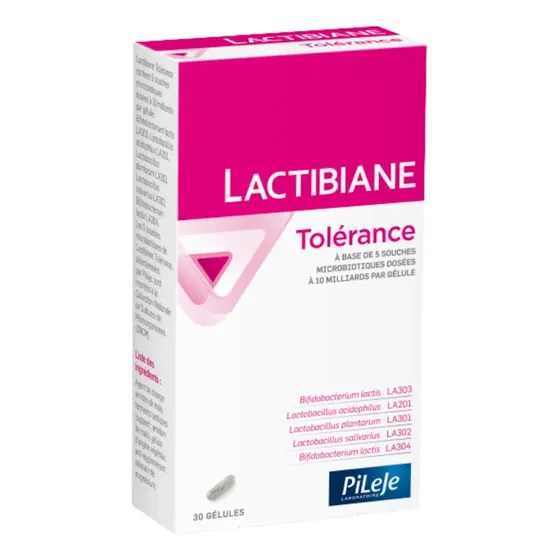 Tolerance Probiotico 30 Cap Pileje Lactibiane Sabor N\u002Fa | Cuotas sin interés