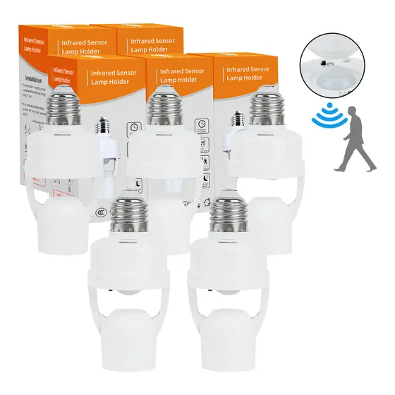 5 Porta Lámpara Sensor De Movimiento 360°