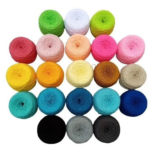 Kit De Crochet 21 Hilos Macramé Wayú, 2 Agujas, Aguja Lanera