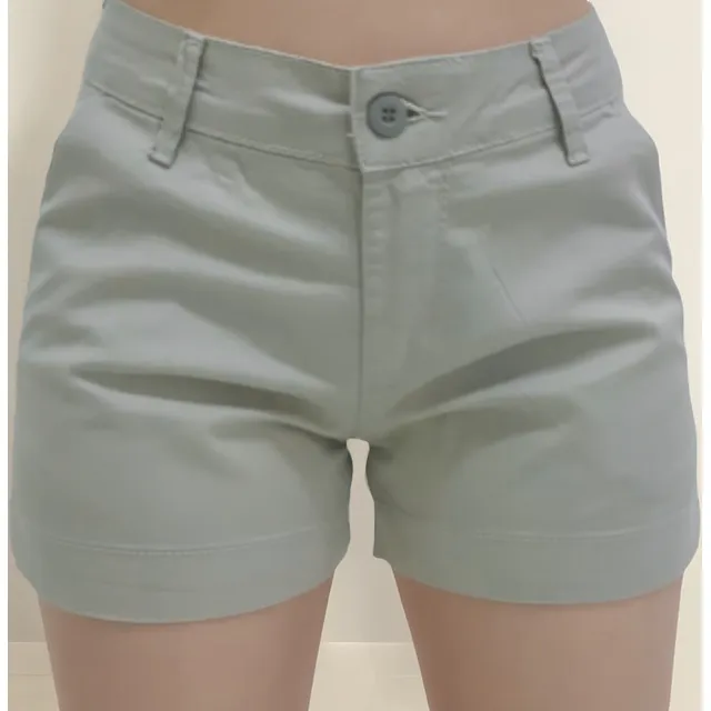 Short Fem Sarja Boy Fit Social Bivik Bolso Faca Lycra Cores