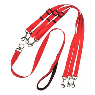 Cuerda De Tracción Para Perros, Triple Ajustable Con Nailon Cuerda De Tracción Para Perros, Triple Ajustable Con Nailon