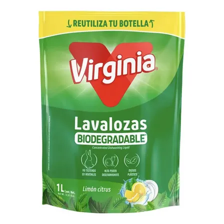 Virginia Lavalozas Doypack Limón Citrus 1000 Ml