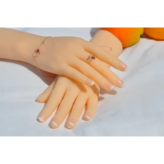 1 Par Maniqui Femenino Silicona Para Mujer Diseño Calzado