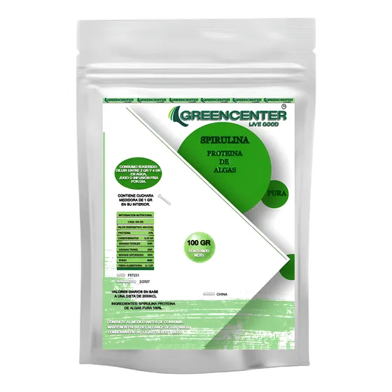 Spirulina Proteina De Algas Pura En Polvo X 250 Gr