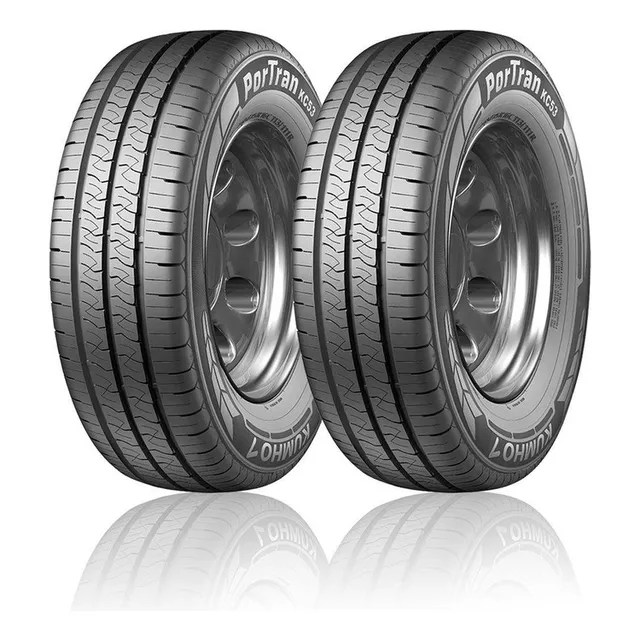 Paquete 2 Llantas 195r15 Kumho Portran Kc53 104r