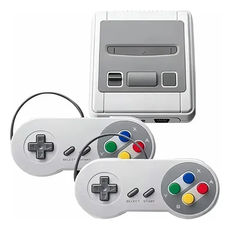 Mini Videogame Retro Console Av Com 2 Controles Branco