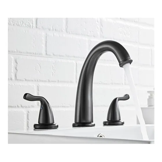 Grifo Lavabo Extendido Cromado Tr Agujero 8  Baño Mezclador