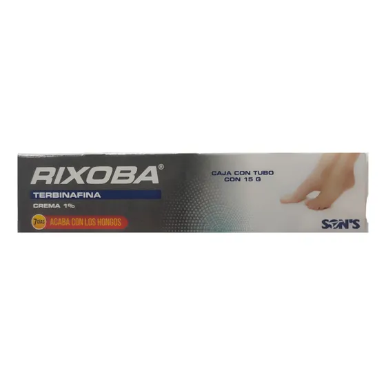 Rixoban Terbinafina 1% Crema Para Hongos Tipo de envase Tuvo