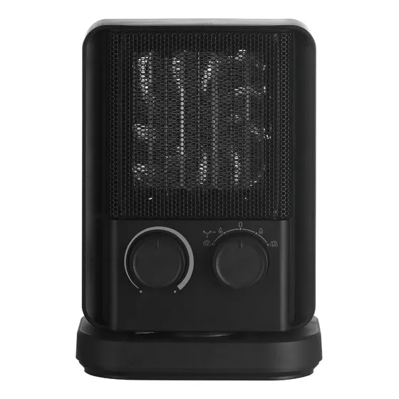 Calefactor Con Oscilación 2000w Negro Midea Negro