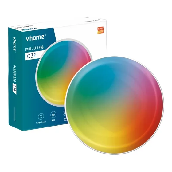 Plafon Celda Led Wifi Vhome C36 Sobrepuesto Rgb 36w Vshop