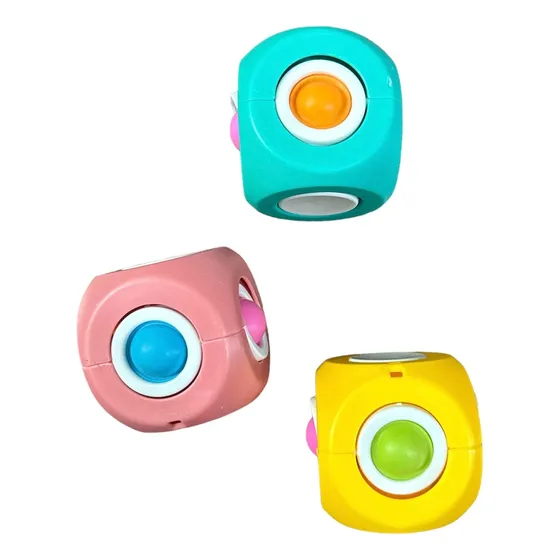  Pack X 10 Cubo Fidget Spinner C/bolitas Antiestrés Souvenir